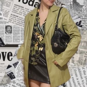Princess Polly Harvie Green Blazer